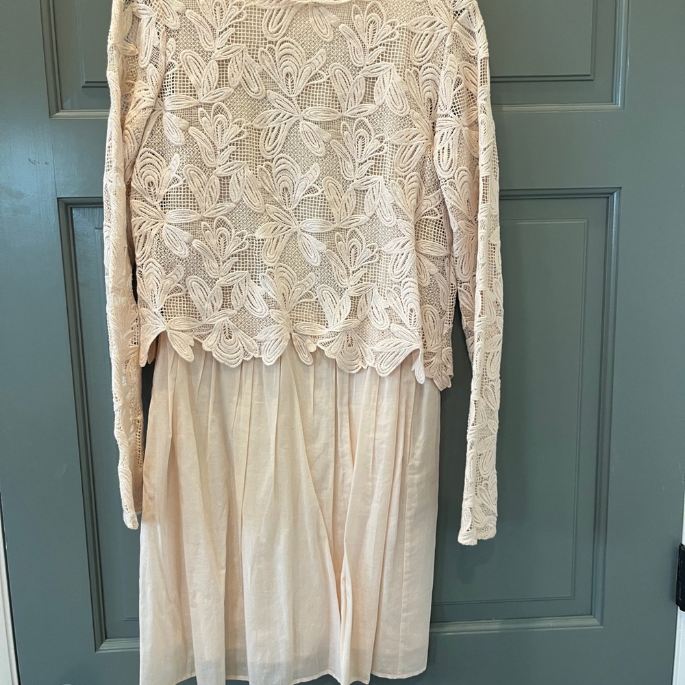 See By Chloe Lace Overlay Dress - Cream